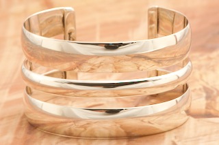 Artie Yellowhorse Sterling Silver Navajo Bracelet